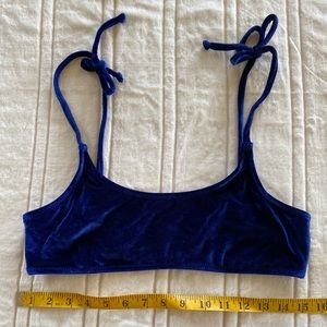 Made by Dawn L Blue Velvet Swim top